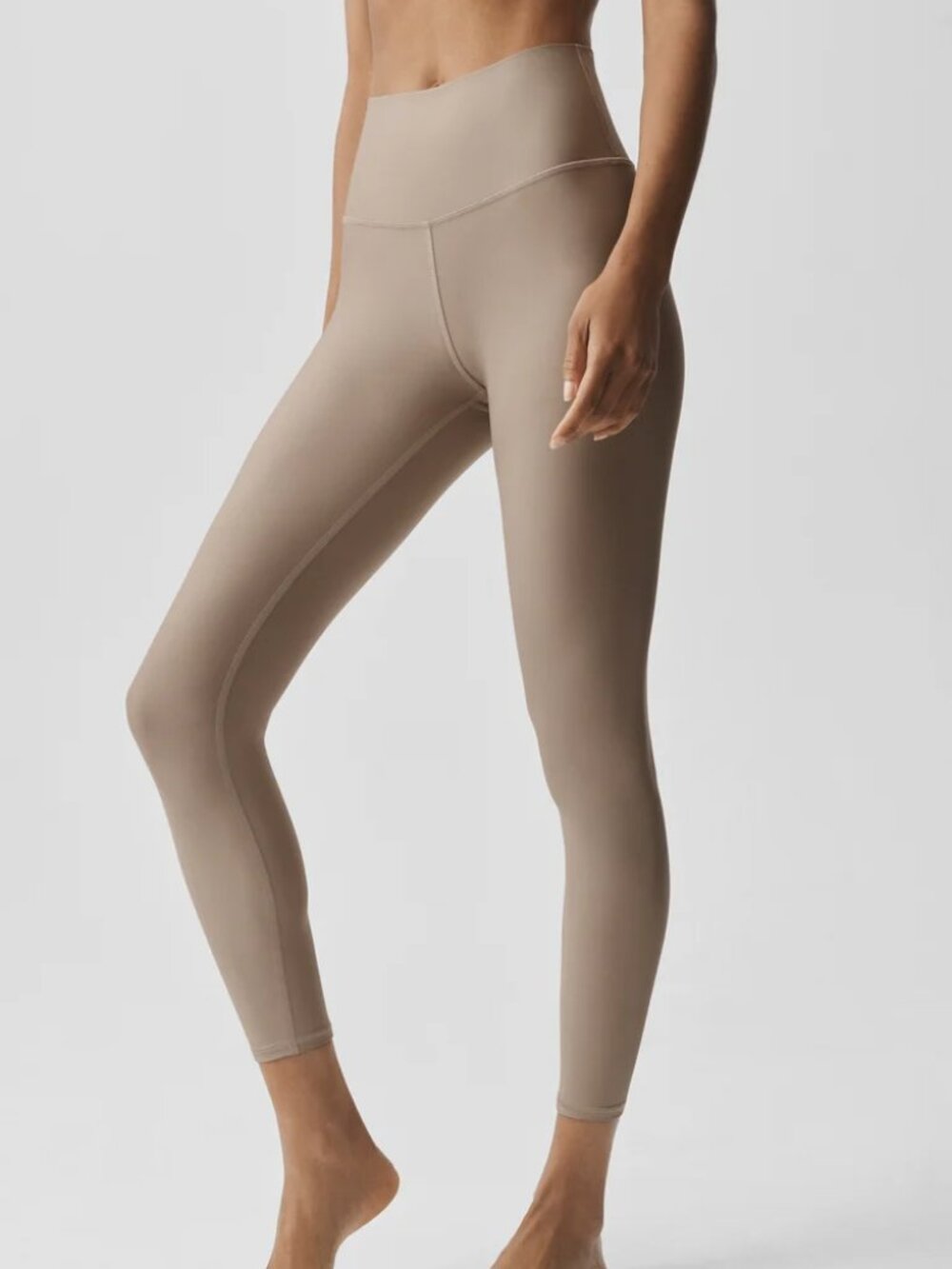 Alo Yoga 7/8 High-Waist Airlift Leggings Gravel Small NWT